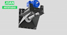 create 3d industrial factory process, 3d manufacture centrifugal fan animation