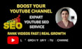 improve your youtube video ranking with targeted SEO