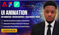 create UI animation, app animation, motion graphics and saas product video