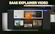 animated saas explainer video saas demo video with clean 2d motion graphics