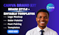 create a canva brand kit with editable canva brand kit templates