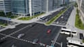 design 3d high way , road and urban planning visualization