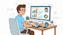 2d cartoon animation video and character animation, 2d animation for tech ads