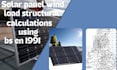do solar panel wind load structural calculations using bs en 1991