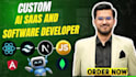 create custom ai powered software and saas web applications
