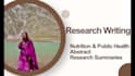 write nutritional content, research, summaries and abstract
