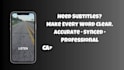 add professional subtitles and caption to your video