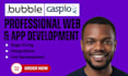 bubble io caspio web app bubble io developer bubble mvp no code saas website