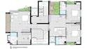 create photoshop render of plan, section and elevation