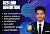 do b2b lead generation,linkedln lead generation and email list building