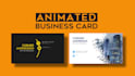 create animated business card and for print