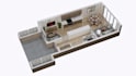 convert a 2d floor plan to 3d floor plan with fast delivery