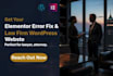 make law firm worpress website, fix elementor error, law firm website
