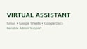 be your virtual assistant for online tasks and data entry