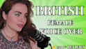 record a professional british female voice over