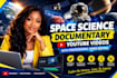 create engaging space science documentary youtube videos with video editing