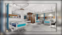 do the interior design of private hospital