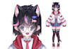 draw high quality 2d vtuber model, 2d vtuber rigging, anime 2d vtuber commission