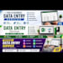 do data entry, copy paste, typing and captcha work fast