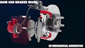 create 3d automotive mechanical brake system animation technical explainer video