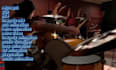 create retro ps1 n64  style low poly 3d animation with music visualizer,  y2k
