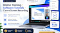 record online training, app and software tutorial videos, canva screen recording