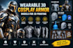 create wearable 3d cosplay armor models for 3d printing