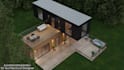 modern villa exterior rendering