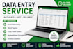 do data entry, excel invoice, copy paste and word work