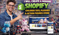 create a modern shopify store for toys, plushies, and action figures