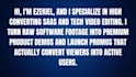 edit high converting saas product demos and tech videos