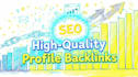 create high authority da 50 to 90 SEO profile backlinks manually
