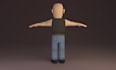 create stylized low poly 3d character in blender