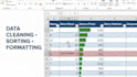 excel data cleaning and formatting