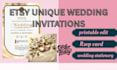 create editable etsy planner invitation templates for wed