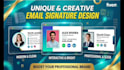 custom email signature or clickable HTML email signature