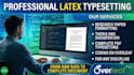 professionally format and typeset your document in latex