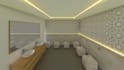 design mosque or islamic interior with realistic 3d rendering