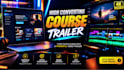 create high converting online course promo video and course trailer udemy