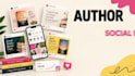 do author social media marketing book promotion social media post design