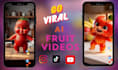 create an ai talking fruit ,ai dancing fruit video ai funny fruit video