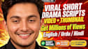 write viral script and design eye catching thumbnail