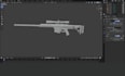 create realistic 3d gun weapon model for game unity, unreal engine, gta game