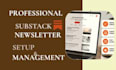 setup substack account substack newsletter post substack publication management