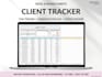 client tracker spreadsheet, CRM dashboard business tracker lead tracker in excel