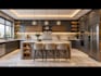design kitchen interior in 3d and render