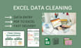 clean, format, merge, split excel data