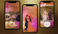 design animated invitation card,clip and gif