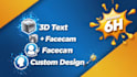create viral youtube thumbnail with 3d text and face