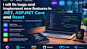 fix bugs in dotnet, dotnet core, mvc, c sharp and react